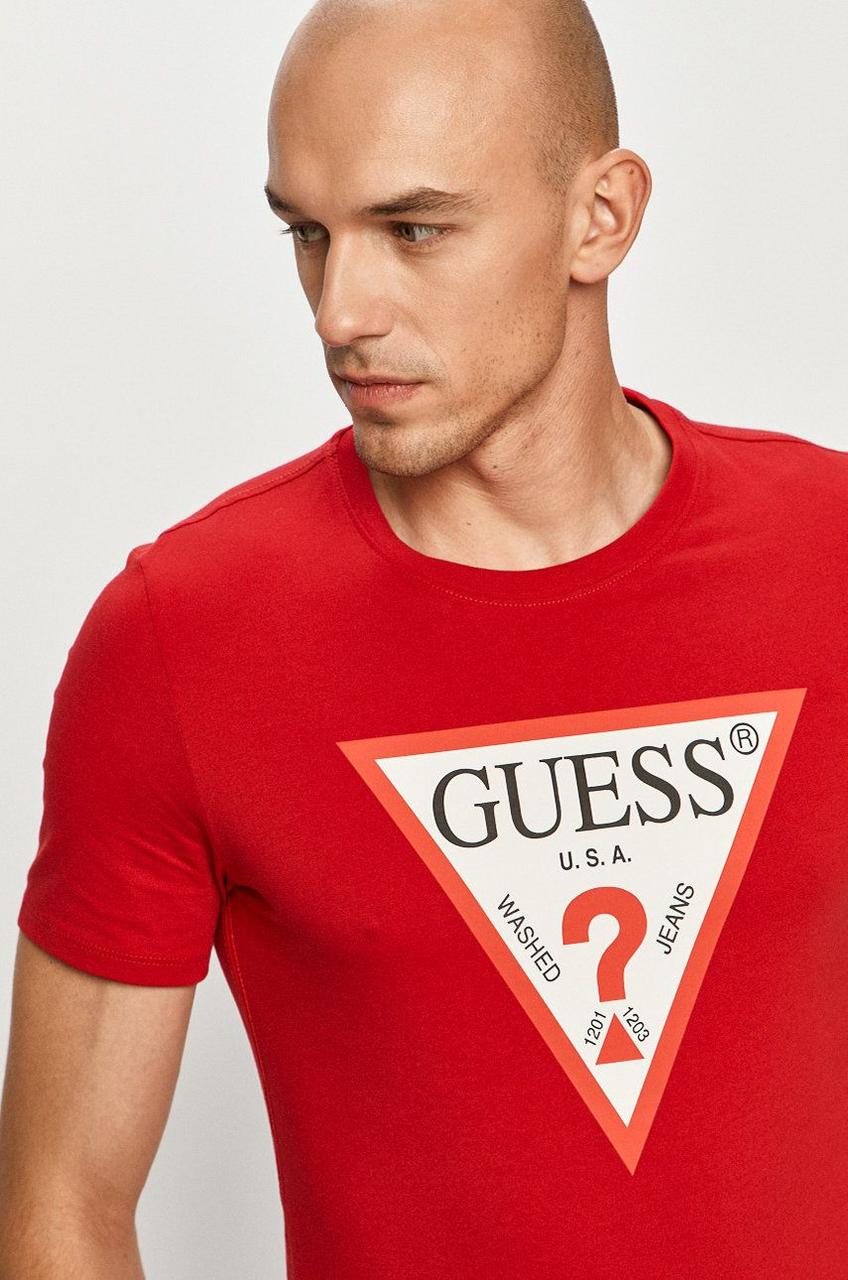 Футболка чоловіча Guess, червона гес