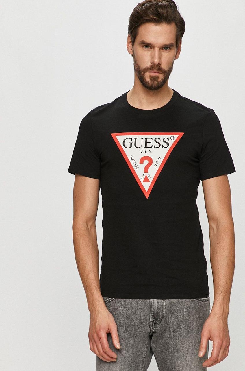 Футболка чоловіча Guess, чорна гес