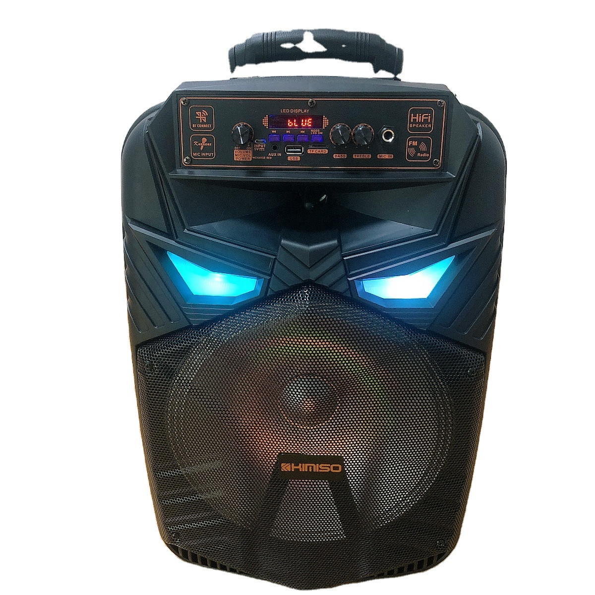 Акустична акумуляторна колонка 12 дюймів (USB/FM/BT/LED) KIMISO QS-1290, фото 1