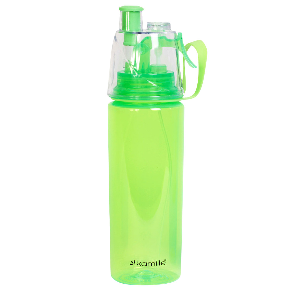 Спортивна пляшка для води Kamille Зелений 570мл з пластику KM-2301, фото 1
