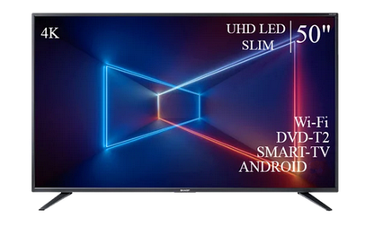Телевізор Sharp 50" Smart-TV ULTRA HD T2 USB Гарантія 1 РІК!
