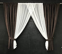 Короткие шторы занавески на окна в гостиную спальню или детскую