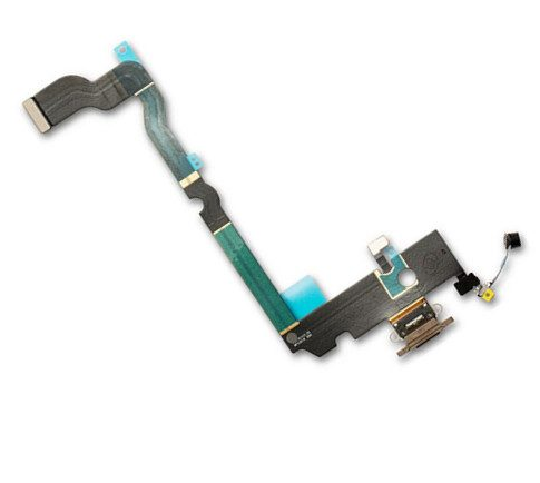 Шлейф (flex) для Apple iPhone XS Max з роз'ємом зарядки і мікрофоном, фото 1