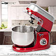 Кухонний комбайн, планетарний міксер, тістоміс CLATRONIC KM 3709 RED (Німеччина, 1000Вт, 5л.), фото 8