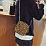 Обединна леопардова сумка в наявності на ланцюжку пухнаста, фото 3