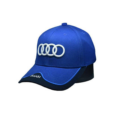 Кепка Sport Line з автомобільним логотипом Audi синя (S 0919-451), фото 1