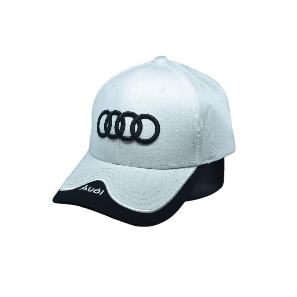 Кепка Sport Line з автомобільним логотипом Audi біла (S 0919-452)