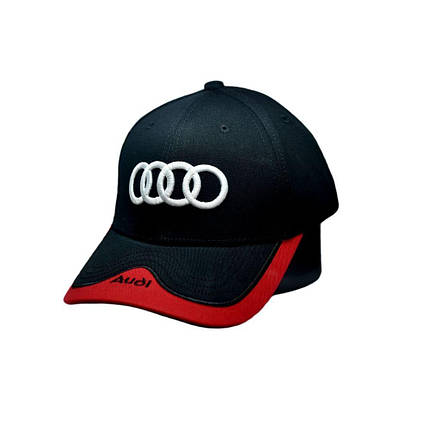 Кепка Sport Line з автомобільним логотипом Audi чорна (S 0919-453), фото 1
