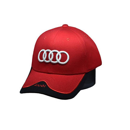 Кепка Sport Line з автомобільним логотипом Audi червона (S 0919-454), фото 1