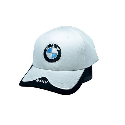 Кепка Sport Line з автомобільним логотипом BMW біла (S 0919-457), фото 1
