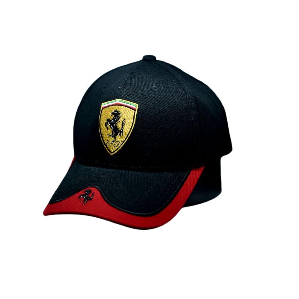 Кепка Sport Line з автомобільним логотипом Ferrari чорна (S 0919-466)