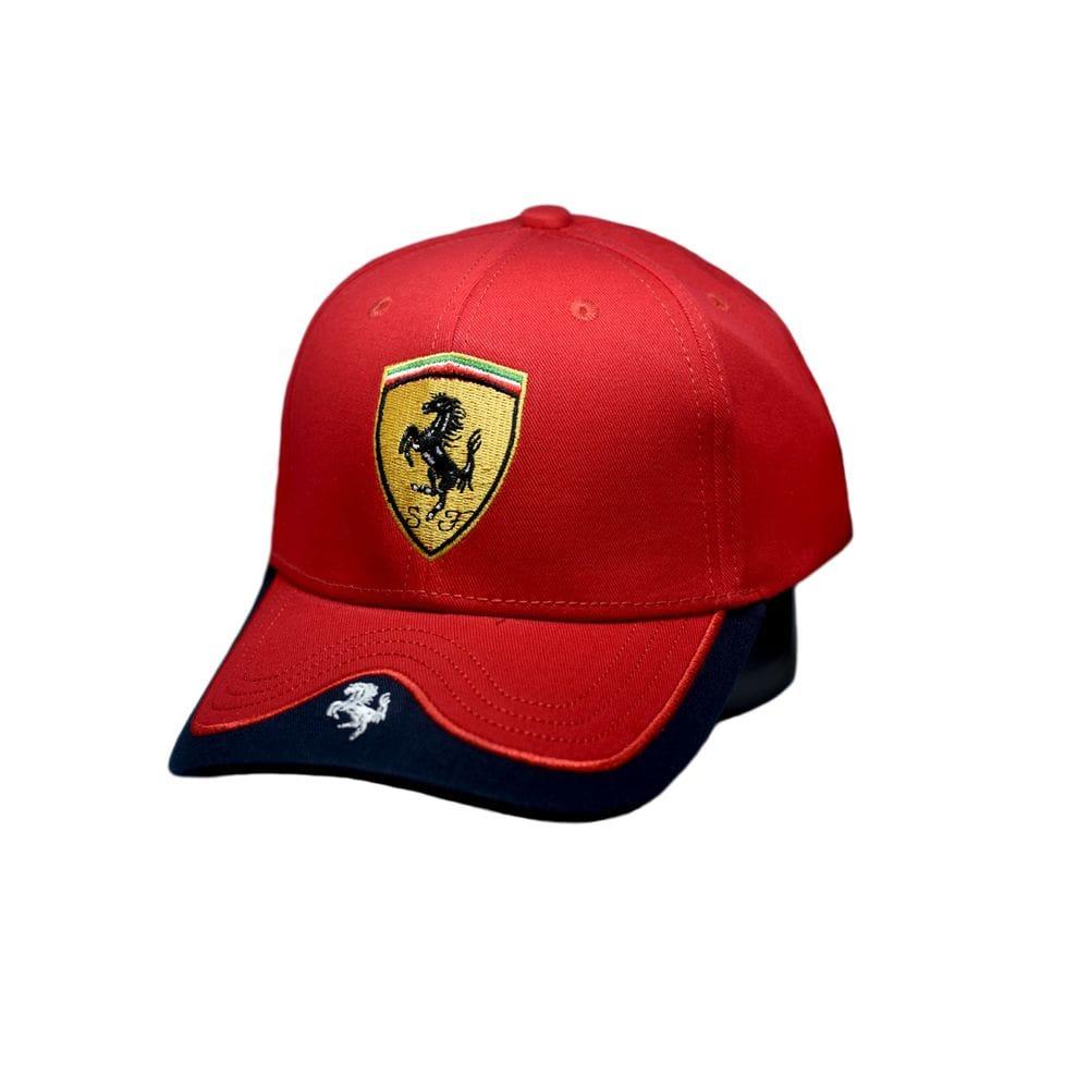 Кепка Sport Line з автомобільним логотипом Ferrari червона (S 0919-467)