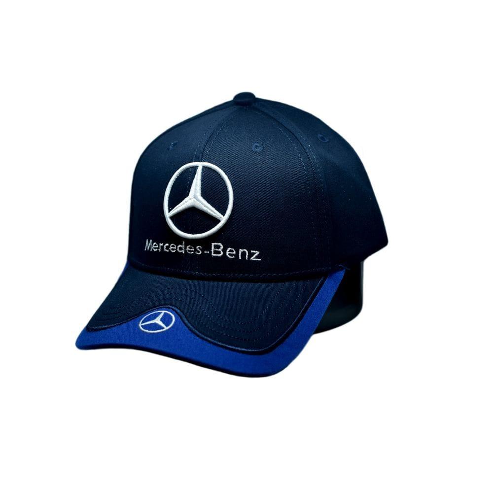 Кепка Sport Line з автомобільним логотипом Mercedes-Benz темно-синя (S 0919-474)