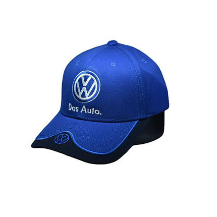 Кепка Sport Line з автомобільним логотипом Volkswagen синя (S 0919-483), фото 1