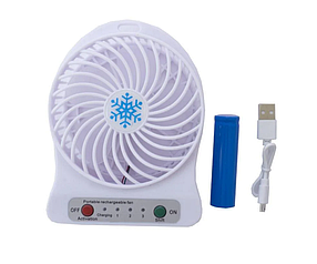 Вентилятор портативний. Заряджати від ноутбука, повербанка PRC Mini Fan — Portable