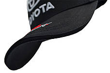 Кепка Sport Line з автомобільним логотипом Toyota чорна (S 0919-125), фото 4
