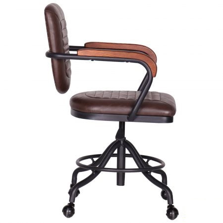 Кресло парикмахерское для barbershop Barber кожзаменитель Коричневый (AMF-ТМ) - фото 3 - id-p1411096746