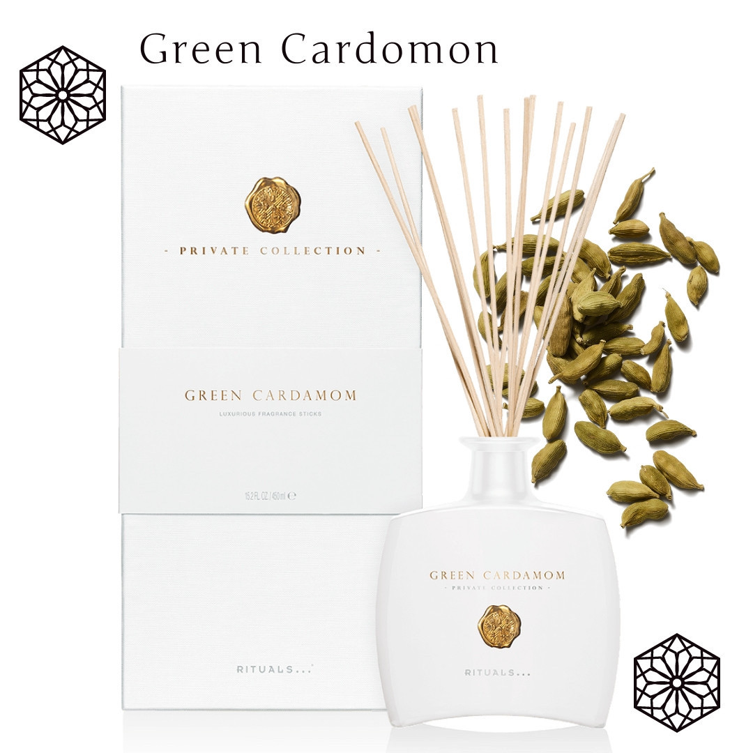 Rituals Аромадиффузор для приміщення з паличками, Rituals of Green Cardomon Fragrance Sticks, Нідерланди, 450 мл