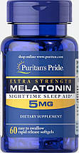 Мелатонін Puritan's Pride Melatonin 5 mg 60 caps