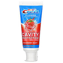 Crest, Kids, Fluoride Anticavity Toothpaste, 2+, Strawberry Rush, 4.2 oz (119 g) Хрест дитяча зубна паста