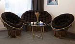 Комплект меблів з ротанга стіл, диван та 2 крісла для дому та саду Фемелі Люкс, фото 8
