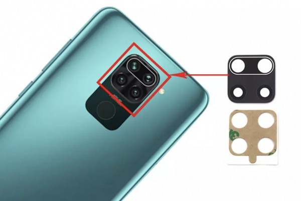 Скло камери для Xiaomi Redmi Note 9 (4G) (Синє), фото 1