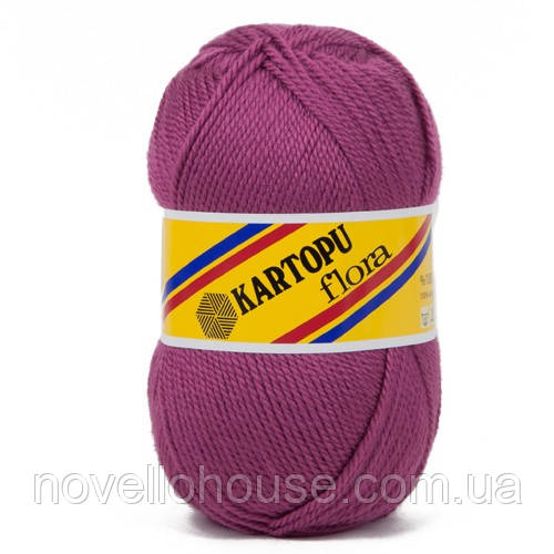 Kartopu FLORA (Картопу Флора) № 736 темний фрез (Пряжа 100% акрил, нитки для в'язання)