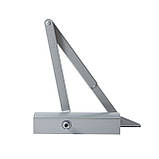 Доводчик дверний GEZE TS 1500 з ножицями сірий, фото 3