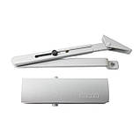 Доводчик дверний GEZE TS 1500 з ножицями сірий, фото 4