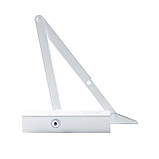 Доводчик дверний GEZE TS 1500 з ножицями білий, фото 2