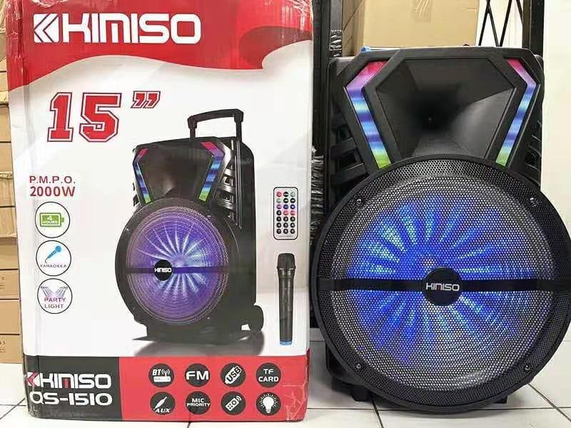 Акустична акумуляторна колонка 15 дюймів із мікрофоном KIMISO QS-1510, фото 1