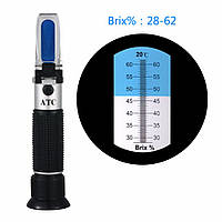 Рефрактометр RHB-62ATC (28-62 % Brix) для визначення концентрації сахарози