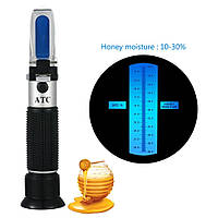Рефрактометр RHF-30ATC для мёда cо шкалой определения содержания воды (10-30 %)
