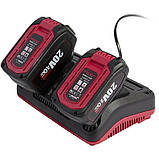 Зарядний пристрій подвійне Worcraft CLC-20V-2.4 D, фото 2