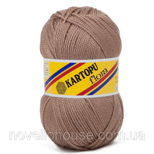 Kartopu FLORA (Картопу Флора) № 885 темний беж (Пряжа 100% акрил, нитки для в'язання)