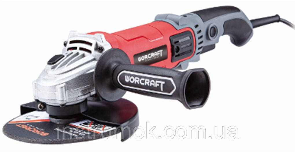Кутова шліфувальна машина (болгарка, ушм) Worcraft AG14-125S