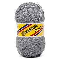 Kartopu FLORA (Флора) № 1001 серый (Пряжа 100% акрил, нитки для вязания)