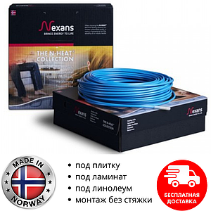 Тепла підлога двожильний під кахельну плитку Nexans Millicable Flex 15 375W
