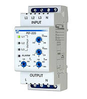 Переключатель фаз ПЭФ-320 16А прямое вкл.,2модуля (электронный) NOVATEK