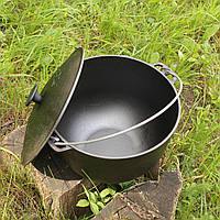 Казан чавунний з кришкою "Турист" 8 літрів (Брізол-Б)