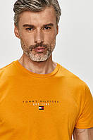 Мужская футболка Tommy Hilfiger, желтая томми джинс