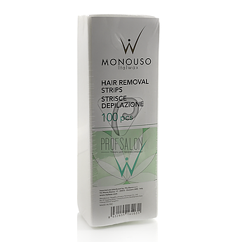 Смужки для депіляції Italwax, паперові, білі, в пачці 100шт.