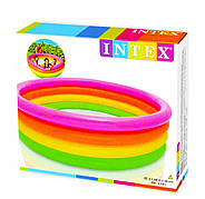 Надувний дитячий басейн «Веселка» INTEX 168*46 см | дитячий басейн | дитячий надувний басейн