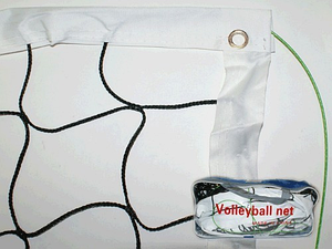 Сітка волейбольна з тросом SD-807 (капрон/поліпропілен 2мм, р-н 9,5х1,0м, комірка р-р 9х9см)