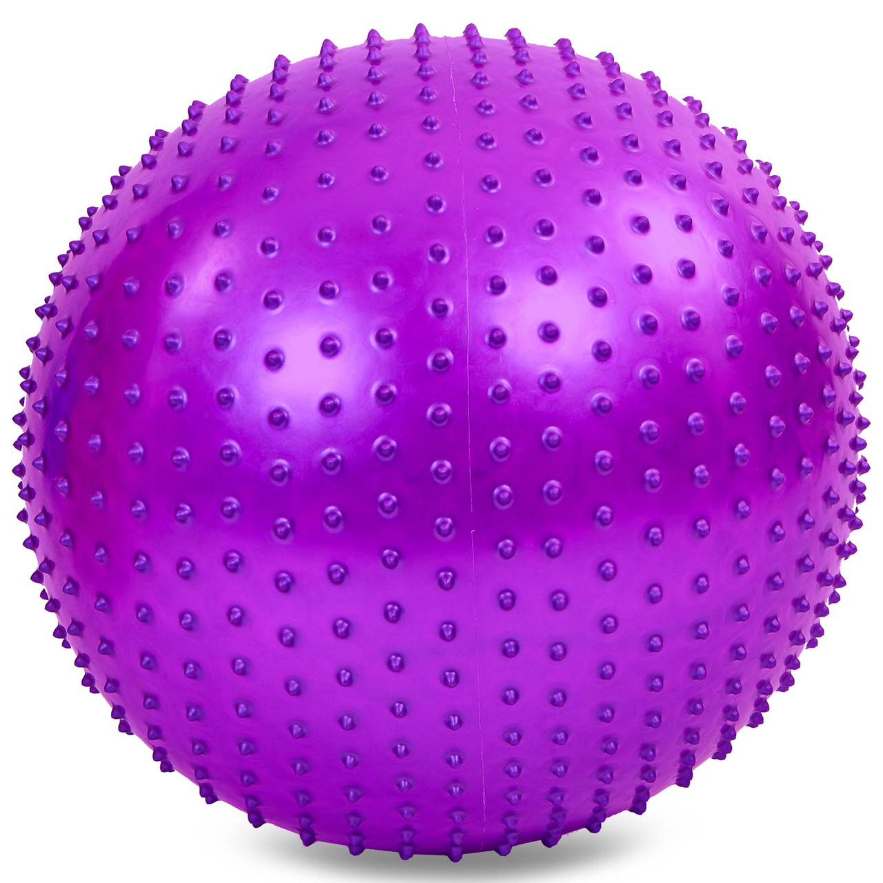 М'яч для фітнесу фітбол масажний 65 см Zelart 1987-65 Purple