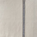 Вафельна тканина кремова однотонна, ширина 42 см, фото 3