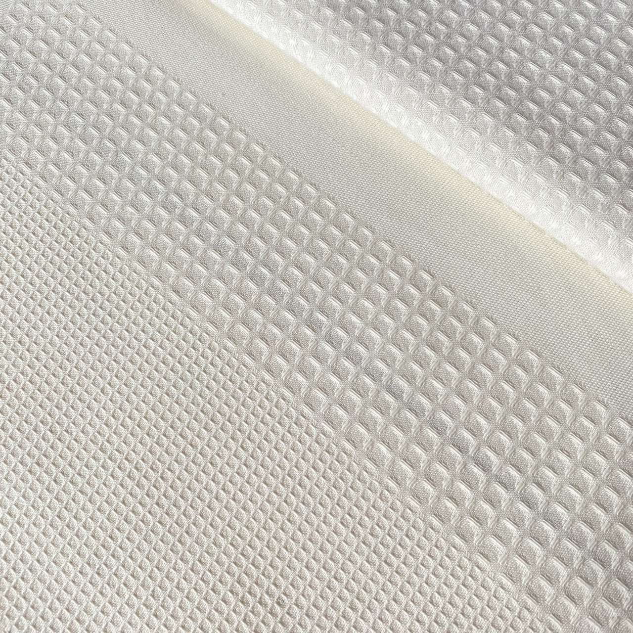 Вафельна тканина кремова однотонна, ширина 42 см