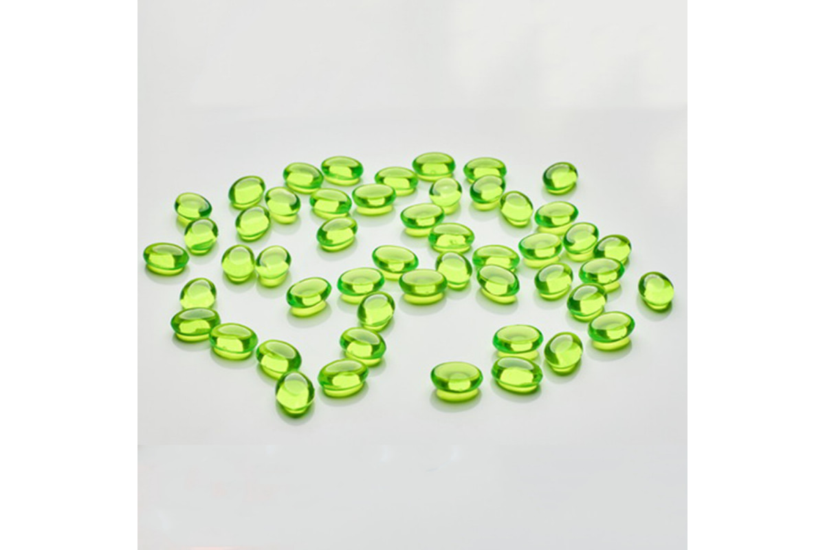 Декор для акваріума Кольорові камінчики салатові MagicBeans MB50G