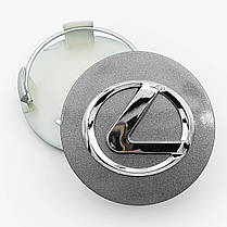 Ковпачок, заглушка в литі диски LEXUS (Лексус) 62 мм Сірий (42603-30550), фото 4