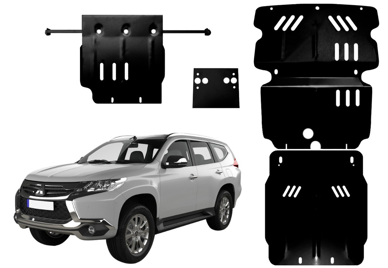 Захист двигуна Mitsubishi Pajero Sport III 2015-2021